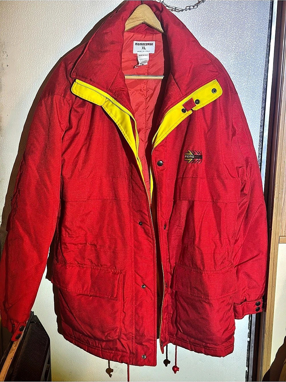 Momo Corse Red Yellow Performance Jacket Size XL